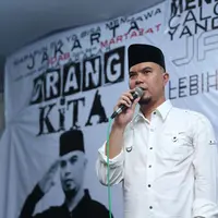 Ahmad Dhani mantap sebagai Cawabup (Calon Wakil Bupati) Bekasi dalam Pilkada 2017 mendatang. (Via: Andy Masela/bintang.com)
