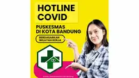 Hotline Covid Kota Bandung. Sumber Foto Dinkes Kota Bandung. (Liputan6.com/Huyogo Simbolon)