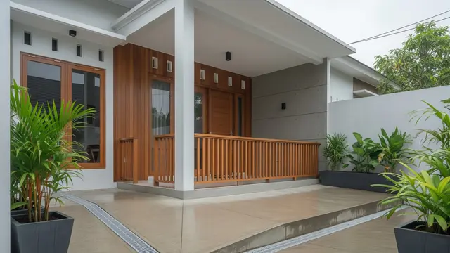 9 Desain Teras Rumah Tetap Kering saat Hujan