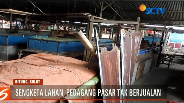 Para pedagang pasar tradisional di Kelurahan Winenet, Kecamatan Aertembaga, Kota Bitung resah, setelah selama empat hari terakhir tidak berdagang.