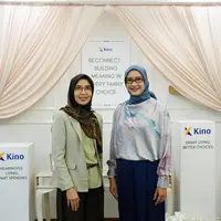 Mike Rini, Financial Planner (Kiri) dan Head Of PR Kino Indonesia, Arviane D.B (Kanan), Dua Narasumber Dalam Media Gathering Kino.