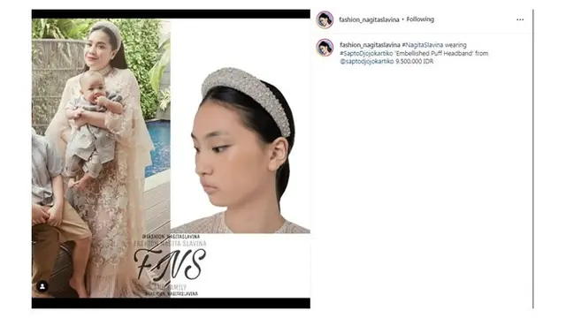 9 Koleksi Ikat Rambut dan Bandana Nagita Slavina Ini Harganya Bikin Geleng Kepala