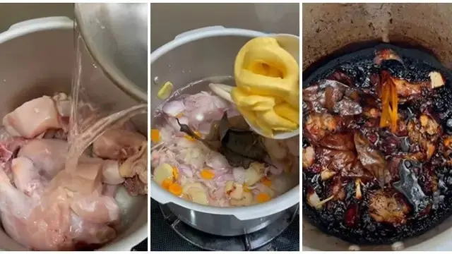 10 Momen Netizen saat Masak Makanan Berakhir Gosong, Apes Banget