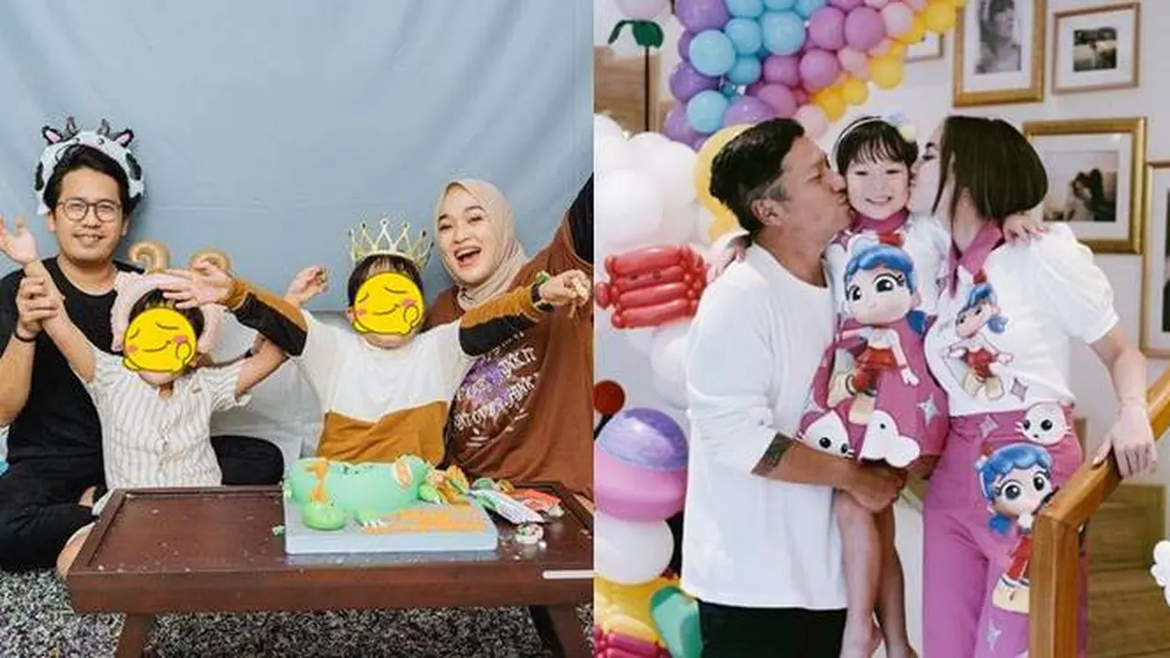 6 Potret Kompak Seleb dalam Ulang Tahun Anak Meski Sudah Berpisah