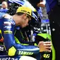 Direktur tim Movistar Yamaha, Massimo Meregalli, mengakui Valentino Rossi dan Maverick Vinales, mengalami masalah ban belakang. (Yamaha MotoGP)