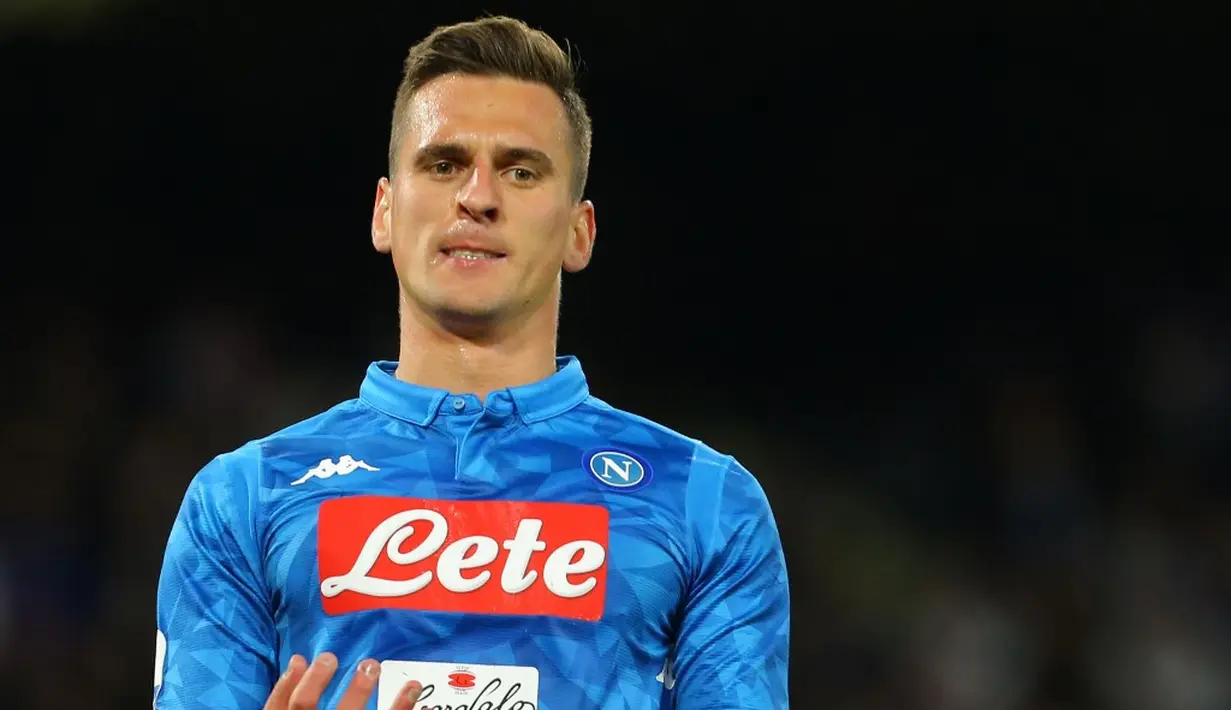 5. Arkadiusz Milik (Napoli) - 17 gol dan 3 assist (AFP/Carlo Hermann)