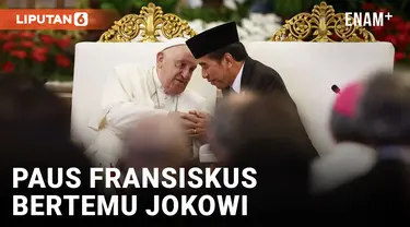 Paus Fransiskus Bertemu Joko Widodo di Istana Merdeka Ungkap Harapan akan Kerukunan Umat Beragama