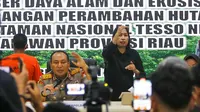 Polda Riau Tangkap Tokoh Adat Diduga Komersialkan Lahan Taman Nasional Tesso Nilo