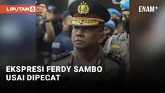 Ekspresi Ferdy Sambo Usai dipecat Secara Tidak Hormat