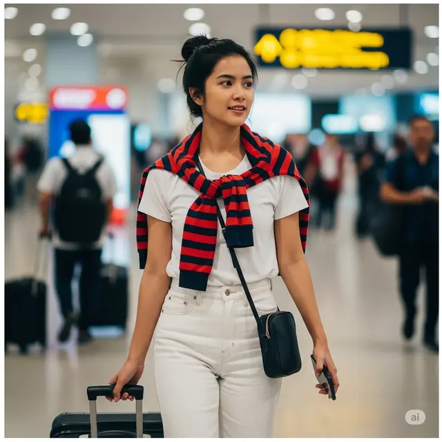 6 Outfit Bandara Super Kece dan Nyaman, Tampil Modis Tanpa Ribet