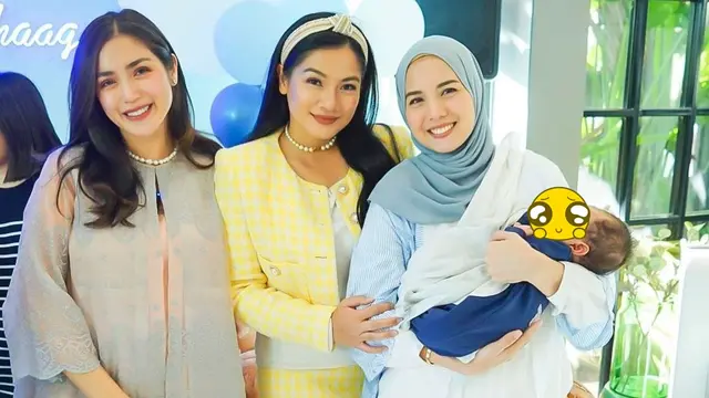 6 Momen Perayaan Satu Bulan Anak Kedua Jessica Iskandar, Wajah dan Nama Diekspos
