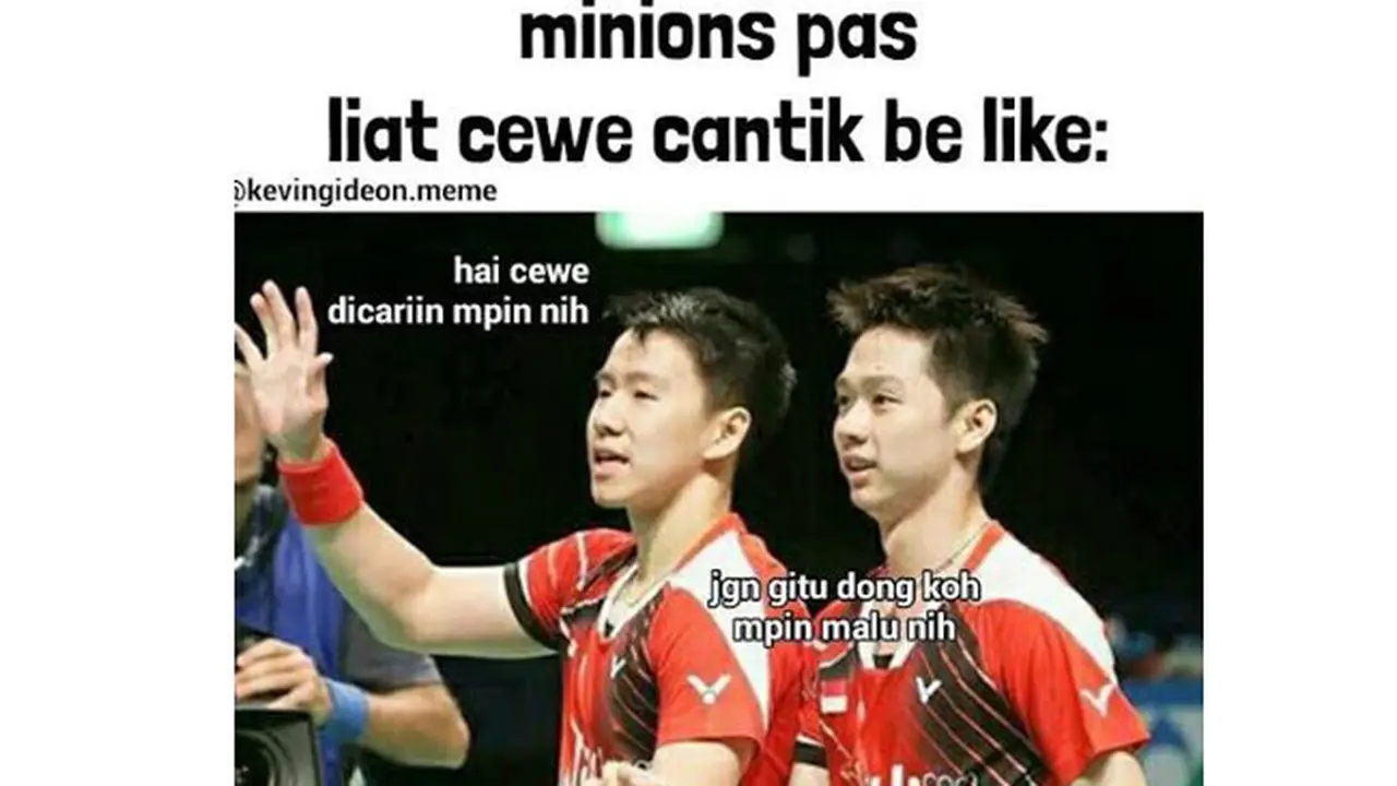 7 Meme Kocak Kevin dan Marcus Gideon, Lucunya Enggak Ketulungan