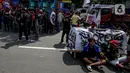 Mereka meminta kejelasan aturan nol kelebihan muatan dan dimensi atau zero Over Dimension Over Load (ODOL) kepada pemerintah. (Liputan6.com/Herman Zakharia)