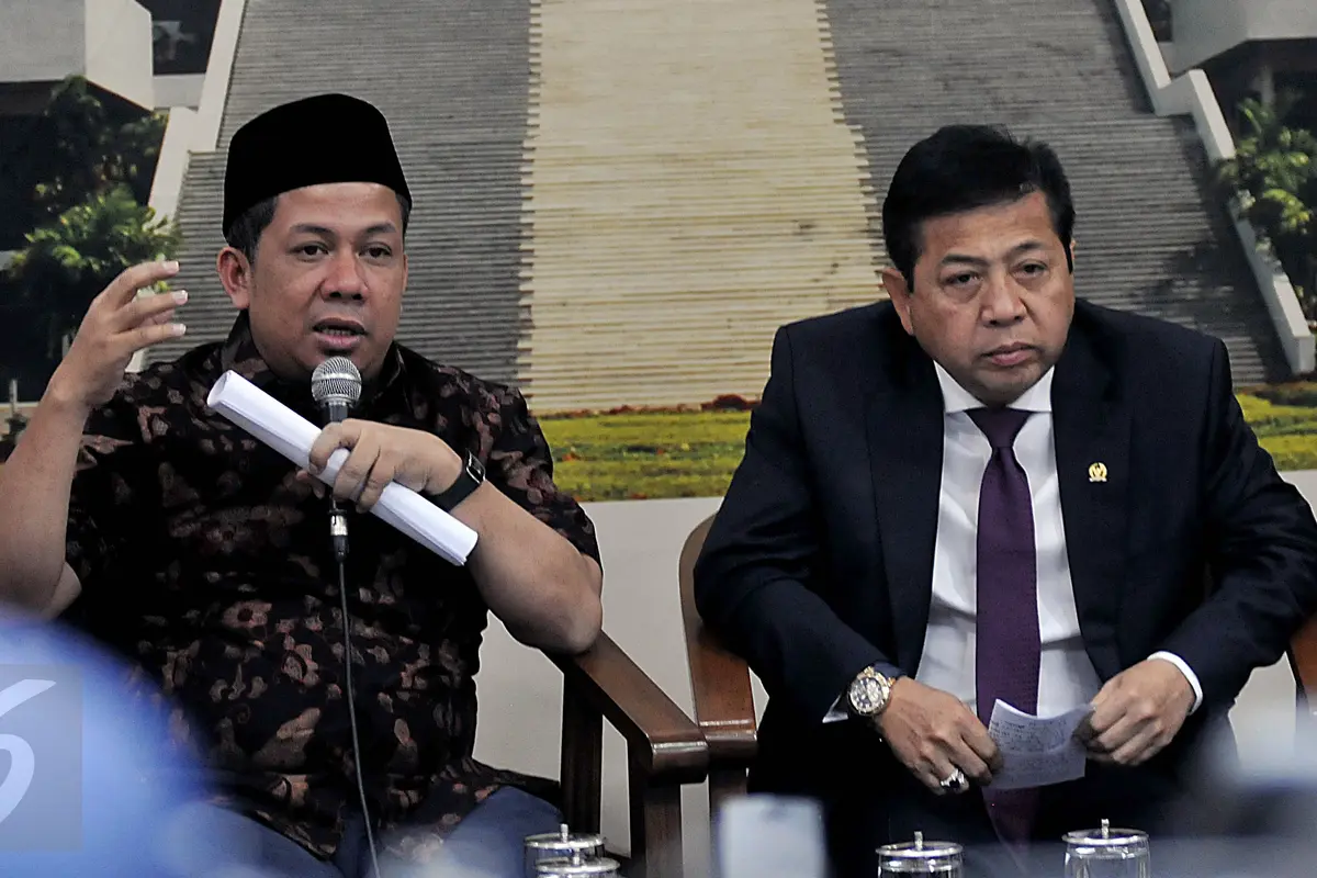 20150930-Ketua Tim Pengawas Haji DPR, Fahri Hamzah dan Ketua DPR Setya Novanto-Jakarta