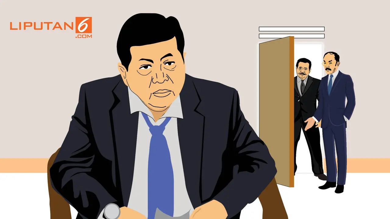 Banner infografis pengacara Setya Novanto mundur
