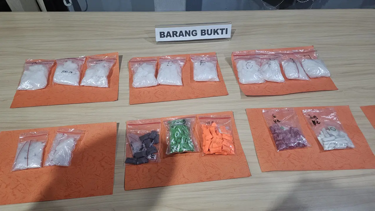 barang bukti narkoba di Depok