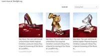 Ada kabar gembira bagi para pencinta Star Wars dan sepatu karya Christian Louboutin. Simak selengkapnya di sini. (Foto: Instagram /@www.charitybuzz.com)