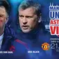 Manchester United vs Aston Villa (Liputan6.com/Abdillah)