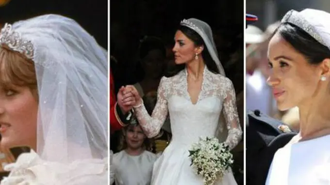 Perbedaan gaun pengantin/copyright AP dan AFP