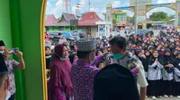 Kepala BPH Migas M. Fanshurullah Asa bersama Tim BPH Migas Kunjungi Ponpes Al Ittifaqiah, Indralaya Mulia, Kec. Indralaya, Kabupaten Ogan Ilir, Sumatera Selatan, Minggu (18/10/2020).