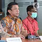 Direktur Tindak Pidana Umum Bareskrim Polri Brigjen Pol Ferdy Sambo (tengah) memberikan keterangan dalam rilis Kasus Kebakaran Kejagung di Bareskrim Mabes Polri, Jakarta, Jumat (13/11/2020). Penyidikan perkara berlangsung 20 hari. (Liputan6.com/Faizal Fanani)