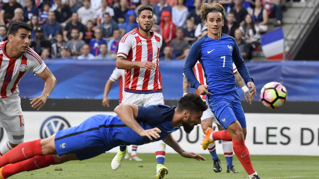 Prancis, Paraguay, Antoine Griezmann, Olivier Giroud