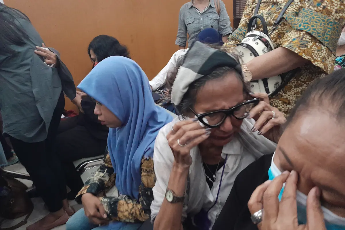 Reaksi pengunjung Sidang Richard Eliezer Pudihang Lumiu atau Bharada E