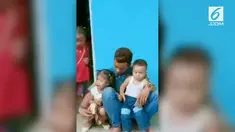Viral di media sosial tangisan balita yang akan ditinggal ibunya karena akan menjadi TKI.