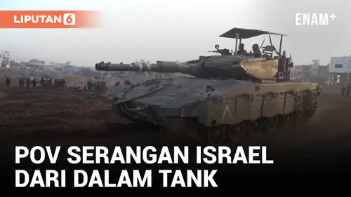 VIDEO: Israel Bagikan Video Penyerbuan Tank ke Hamas