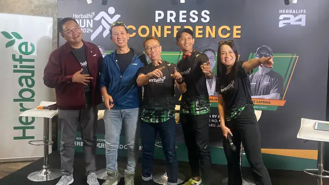 Chaidir Akbar menghadiri konferensi pers sekaligus kick-off Herbalife Run 2024 di Jakarta, Juli 2024. (Foto: Dok. Istimewa)