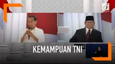 Menanggapi jawaban Prabowo tentang kekuatan angkatan bersenjata, Jokowi sebut lawan politiknya tak percaya TNI.