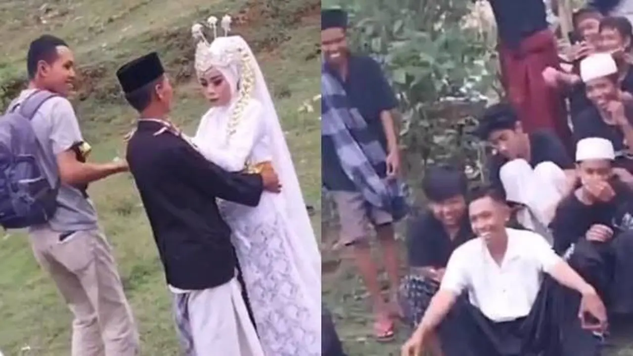 Viral Momen Prewedding Disaksikan Warga Ini Bikin Mempelai Kena Mental