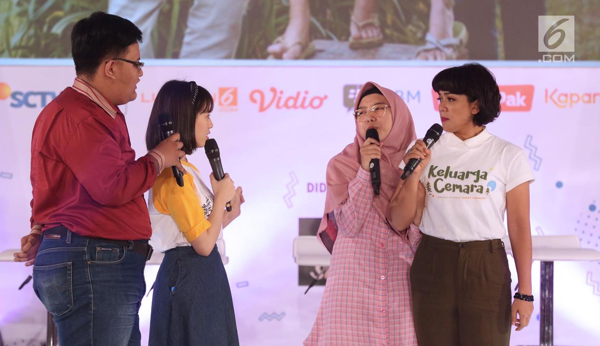 FOTO: Pemeran Film Keluarga Cemara Ajak Peserta EGTC 