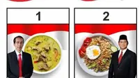 Sebuah restoran di Semarang menyajikan menu Soto Jokowi dan Nasi Goreng Prabowo. (dok.Instagram @pullens.resto/https://www.instagram.com/p/BsvTUP4HUz2/Henry