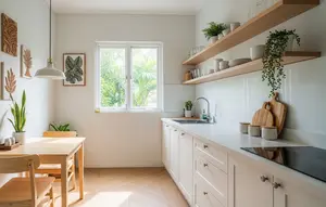 7 Inspirasi Dapur dengan Kombinasi Kayu dan Warna Putih, Simpel tetapi Mewah