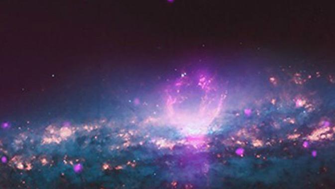 NASA Tangkap Objek Galaksi Asing, Warnanya Ungu Merona ...