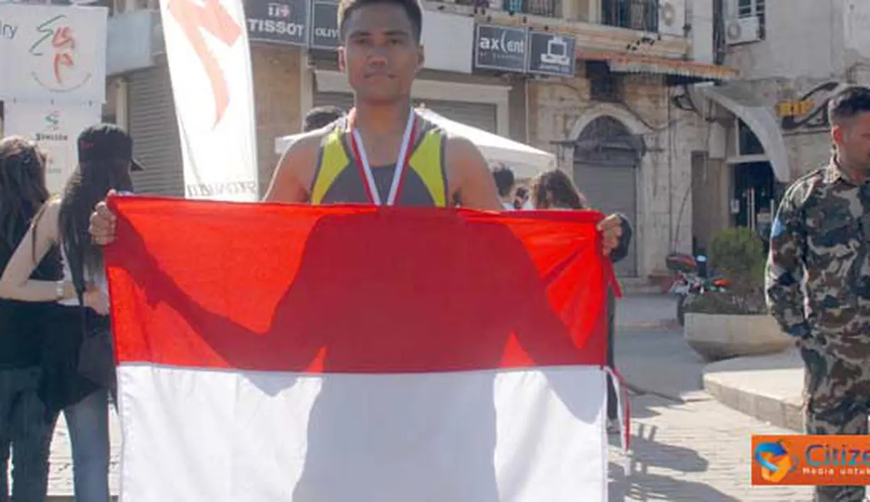 Citizen6, Lebanon: Prajurit Indobatt, Praka Yusriadin, menang lomba marathon dan menempati posisi ketiga dan berhak mendapatkan tropi, medali perunggu serta uang pembinaan sebesar $500. (Pengirim: Badarudin Bakri Badar)