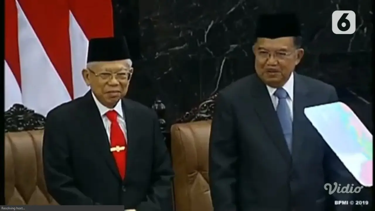 Wakil Presiden Ma'ruf Amin dan Jusuf Kalla.