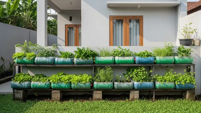 Kebun Sayur Organik Pakai Galon Bekas
