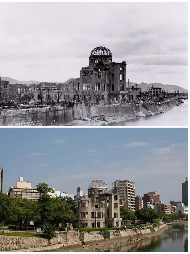 Foto Dramatis Hiroshima-Nagasaki Sejak Bom Atom Hingga Saat Ini