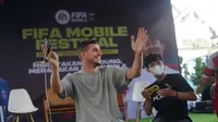 Nick Kuipers Main FIFA Mobile saat gelaran acara FIFA Mobile Festival di Bandung. (Doc: Istimewa)
