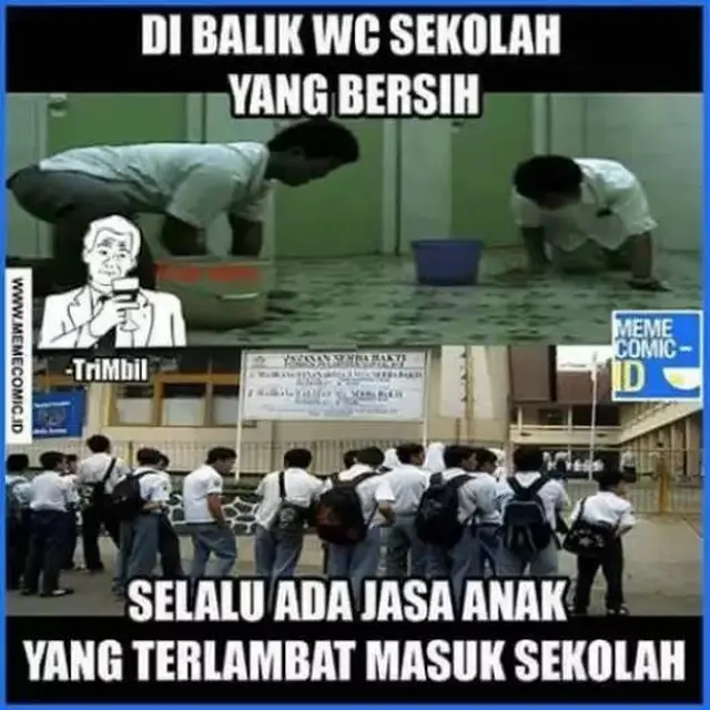 7 Meme Potret Pemandangan Toilet di Sekolah Ini Bikin Geleng Kepala