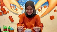 Satu porsi bakso kepiting di Palembang Kepiting Center resto dihargai Rp 40.000 hingga Rp65.000 per porsi (Liputan6.com / Nefri Inge)