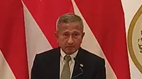 Menteri Luar Negeri Singapura Vivian Balakrishnan di Kantor Kementerian Luar Negeri (Kemlu) RI, Selasa 27 Oktober 2026. (Liputan6.com/Septian Deny)