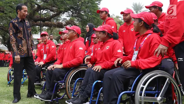 Jokowi Lepas Atlet Asian Para Games 2018 di Istana