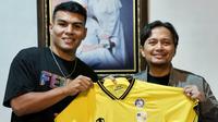 Alexsandro Ferreira,&nbsp;Striker asal Brasil rekrutan baru Barito Putera jelang musim 2025/26. (Bola.com/Gatot Sumitro)