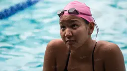 Yessy Yosaputra merupakan satu-satunya perenang putri yang akan mewakili Indonesia di cabang renang pada Olimpiade Rio de Janeiro 2016. (Bola.com/Vitalis Yogi Trisna)