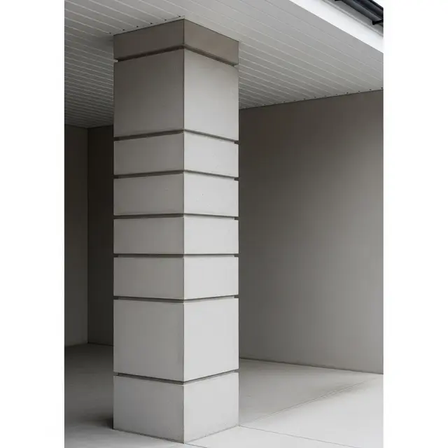 Tiang Beton Polos dengan Finishing Acian