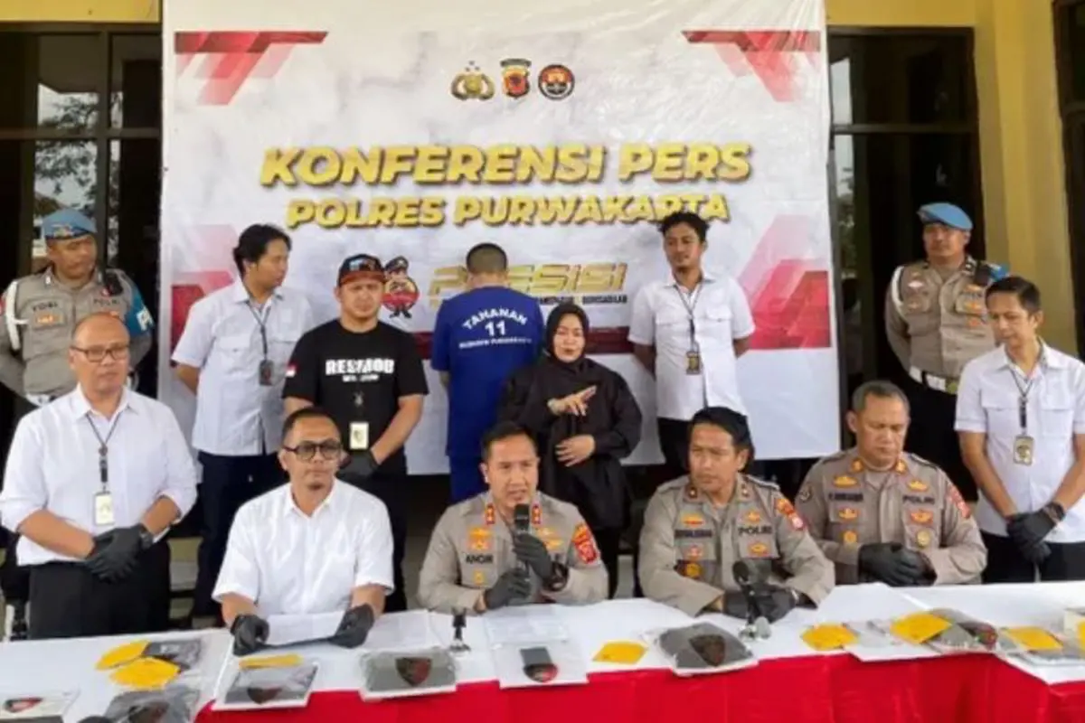 Polisi ringkus mahasiswa di Purwakarta cabuli dan bunuh siswi SMP. (Antara)