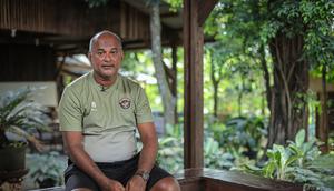 Pelatih Timnas Hoki Indonesia, Dharma Raj. (Bola.com/Bagaskara Lazuardi)